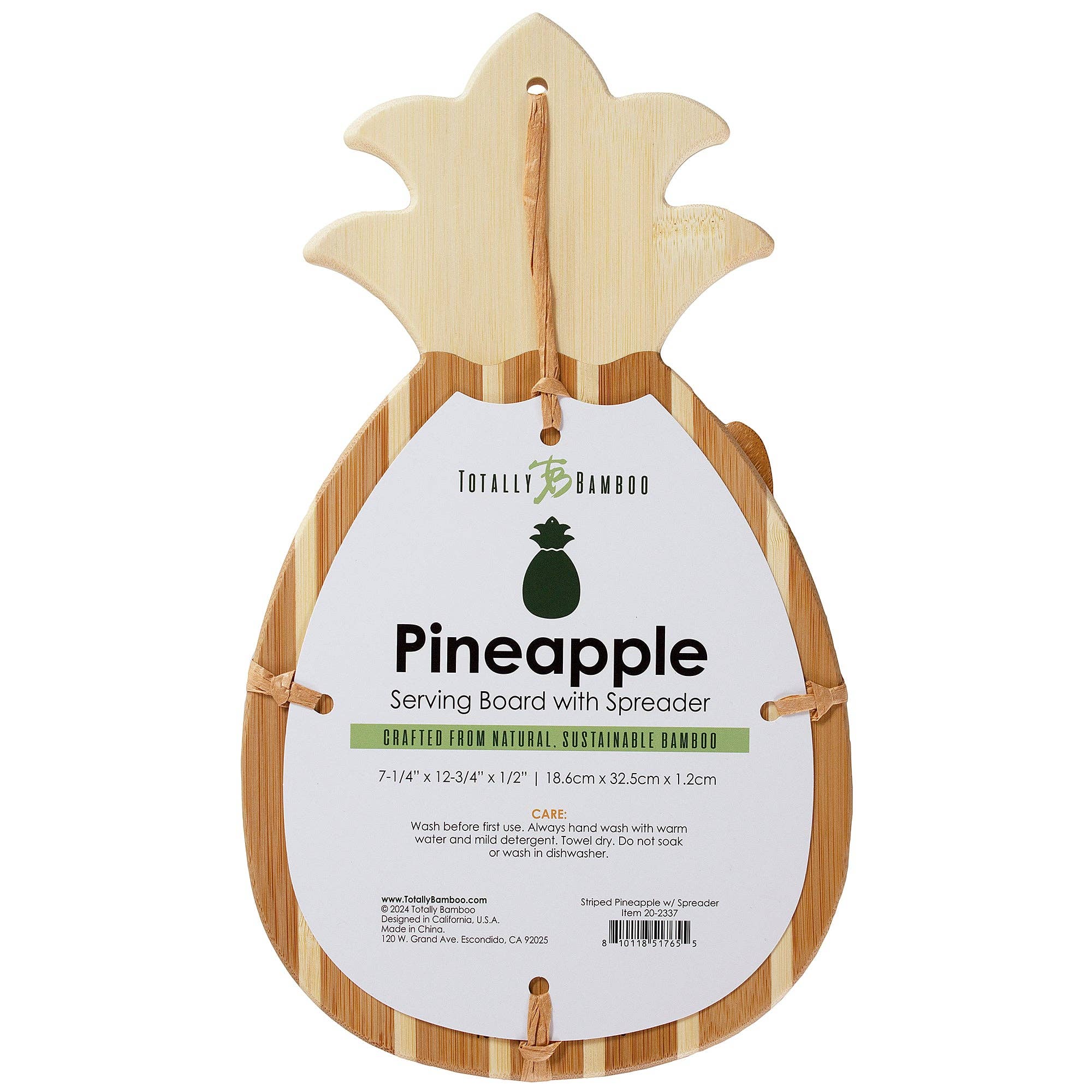 Totally Bamboo - Wholesale Cheese Board - Pineapple Shaped Charcuterie Board & Cheese Spreader Set5