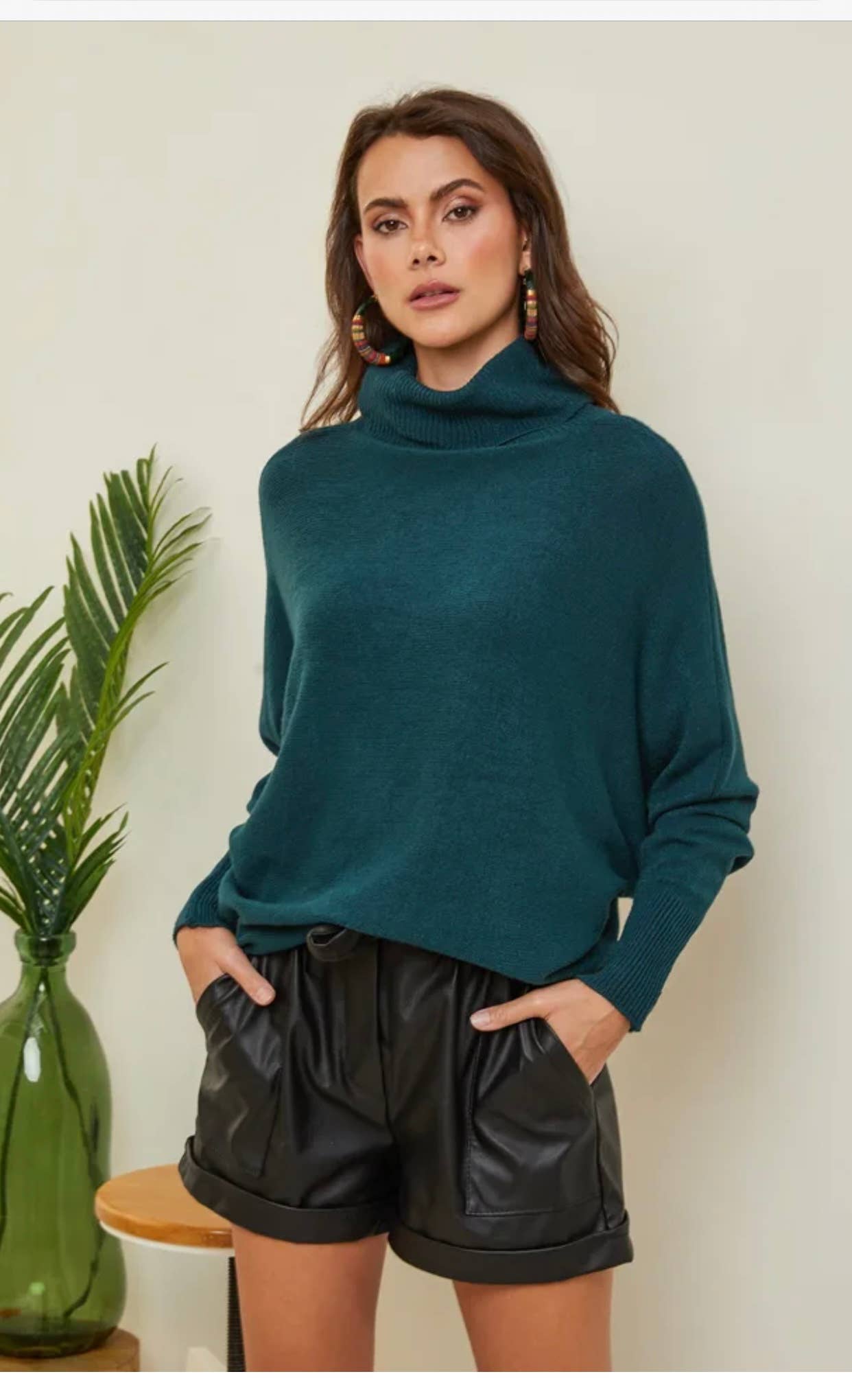 LÉA & LUC - Wholesale Knit Sweater - Women's - Turtleneck sweater REF. 614231