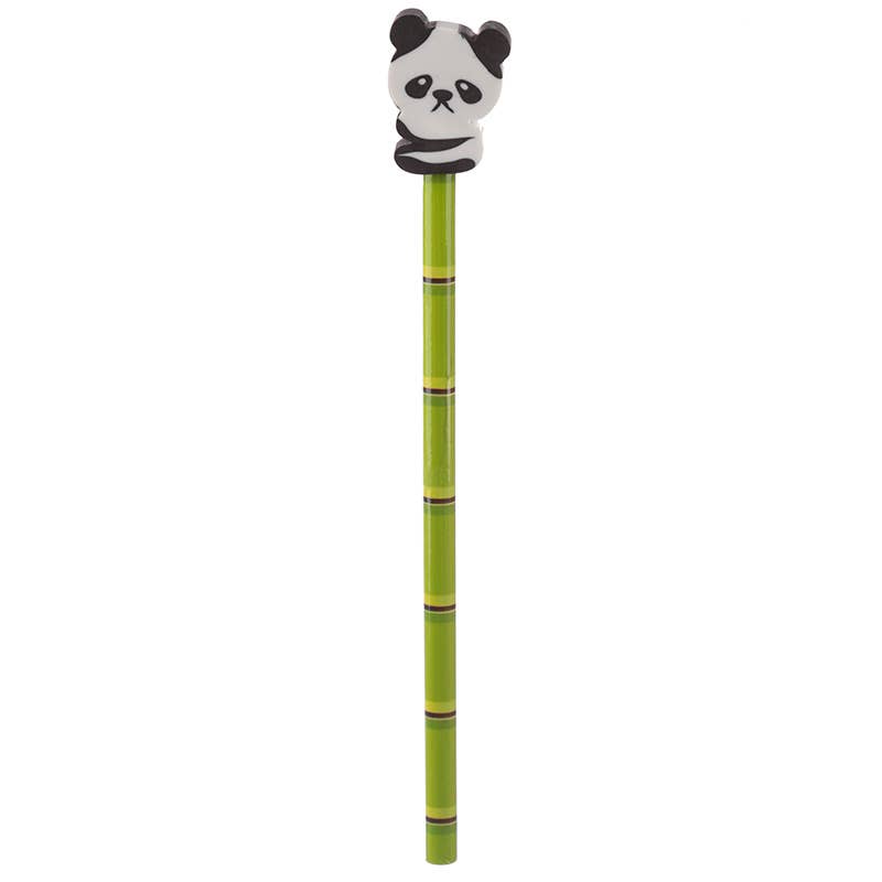 Puckator Ltd – wholesale Pencil – Cute Panda Pencil with Eraser Topper1