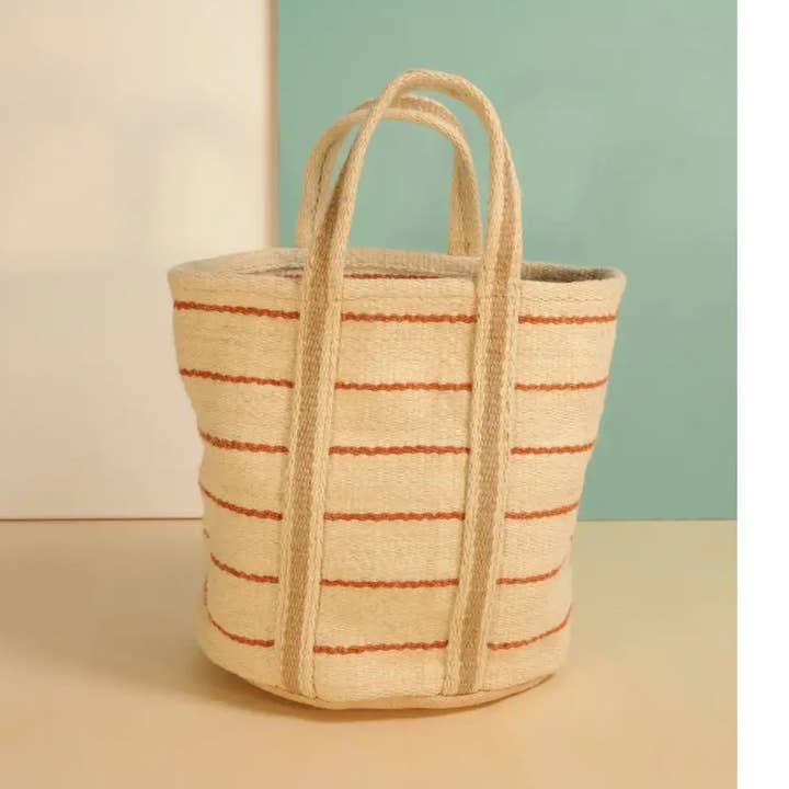 SANGLI Jute Tote Bag 30x30 for wholesale by B A O B A B - Mode