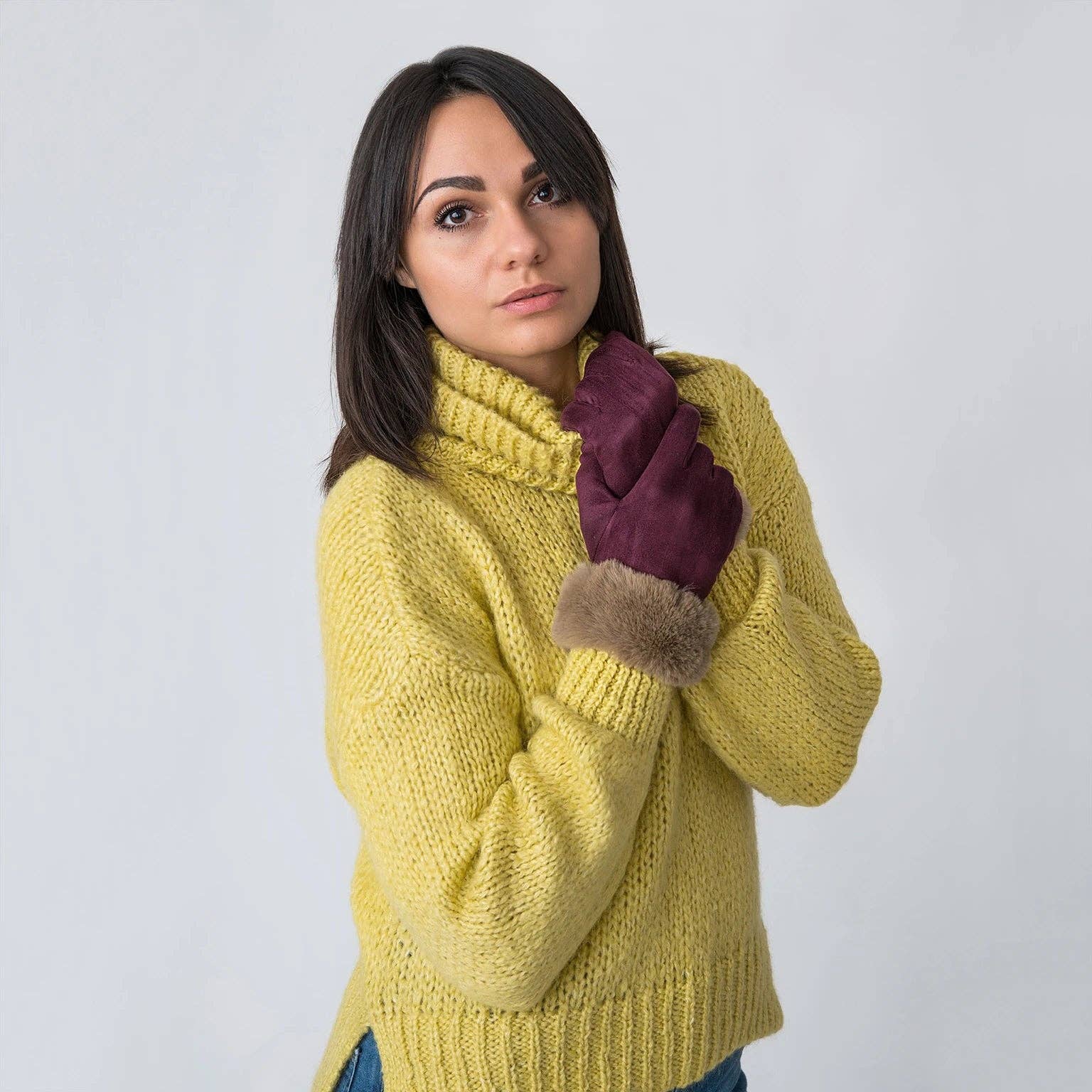 Forever England / Millie Mae – wholesale Gloves – Women's – Gloves with Faux Fur Edge18