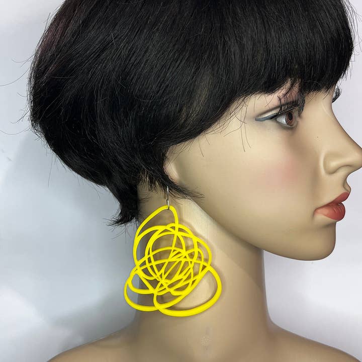 Audacious Studio - Wholesale Dangle Earrings - Scribbled Doodle Earrings12