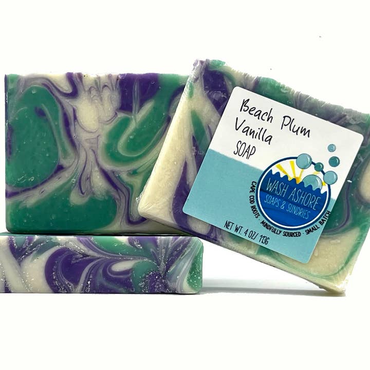 Beach Plum Vanilla Soap for wholesale by Wash Ashore Soaps and Sundries