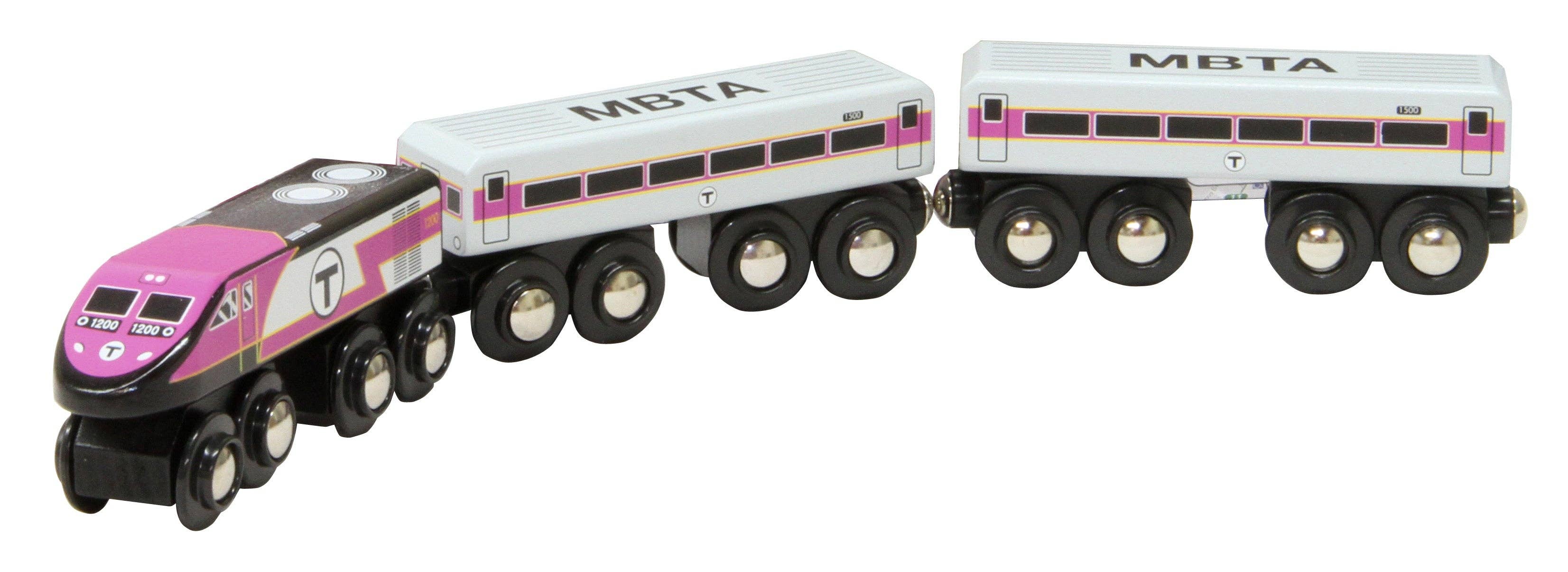 MBTAgifts - Wholesale Toy Car/Truck - Kids - Boston MBTA Commuter Rail Wooden Toy Train
