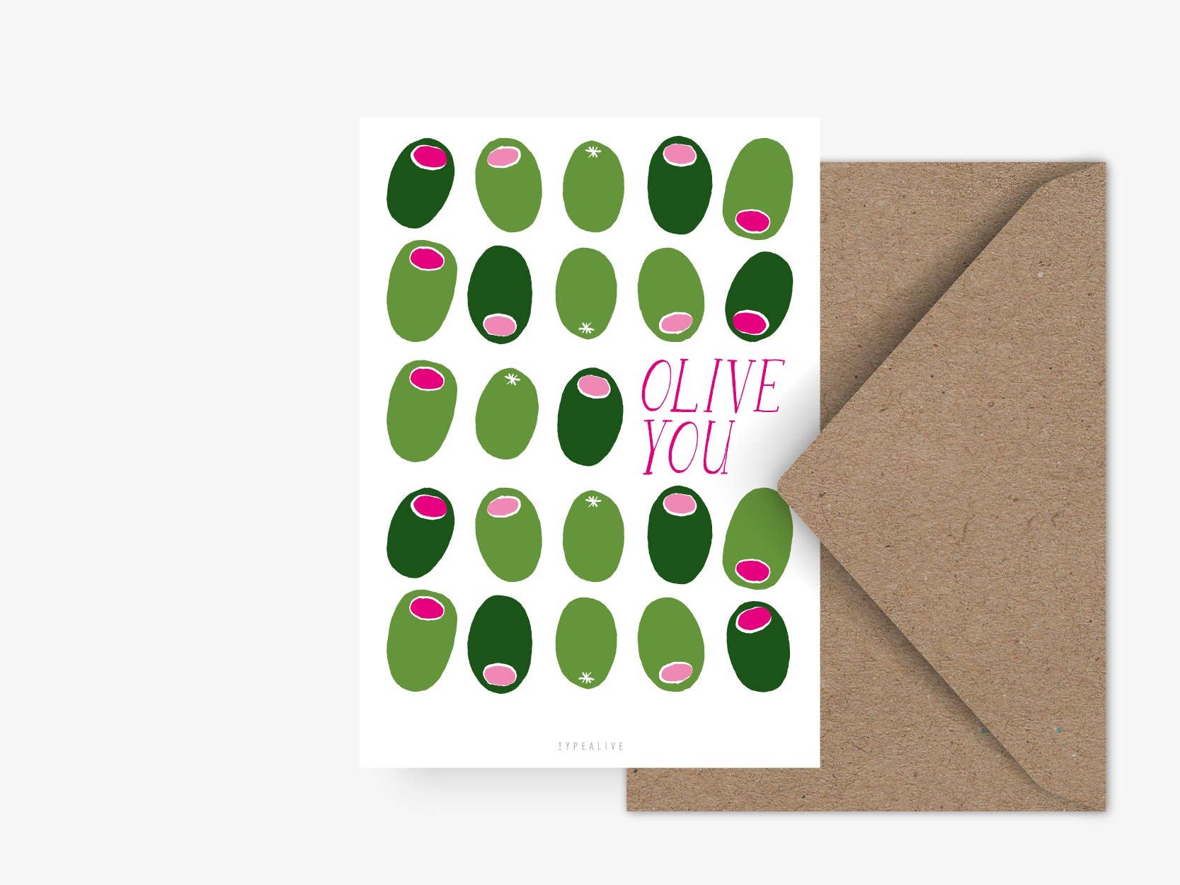 typealive – Postal por atacado – Cartão postal Olive You0