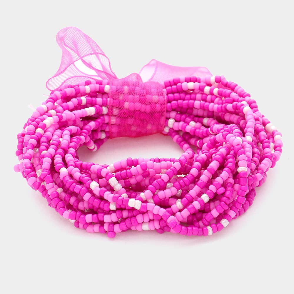 Sensibling Corp. - Wholesale Beaded Bracelet - 25PCS - Seed Beaded Stretch Bracelets
10