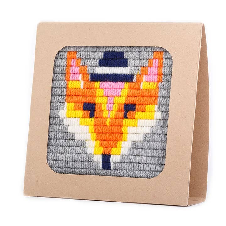 SOZO DIY - Fox Picture Frame Needle Point Kit for wholesale by SOZO DIY