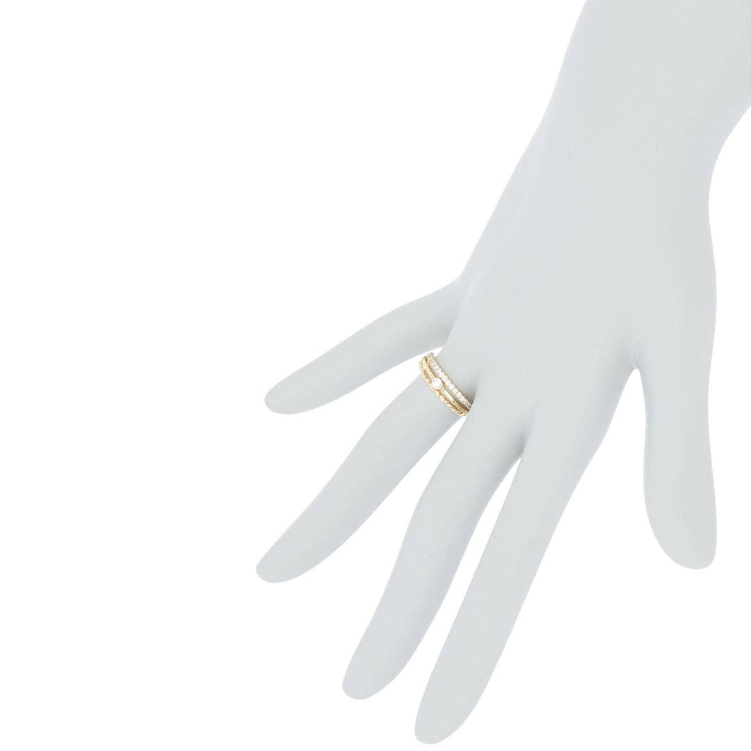 Adornia – Engroshandel Smykkesæt – Adornia sæt med tre ringe i sølv og guld2