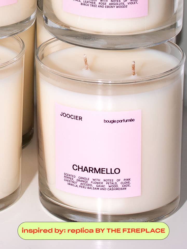 Charmello Candle | By The Fireplace Dupe | 10 oz for wholesale by Joocier