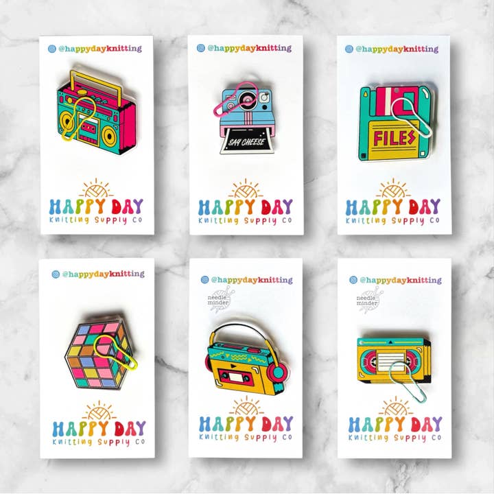 Needle & Stitch Marker Minder - Retro Replay for wholesale by Happy Day Knitting