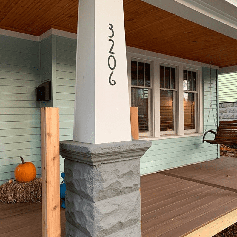 Rustica Ornamentals - Wholesale Outdoor Sign - Mission Style House Numbers or Letters (Set of 3)2