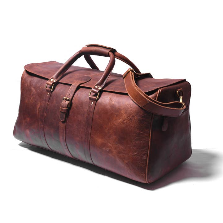 Dotch Leather - Wholesale Weekender Bag - Men's - Zeppelin Leather Duffle Bag- Weekend Travel Bags For Men2