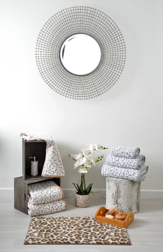 Allure Bath Fashions - Wholesale Bath towel - Luxury Jacquard Leopard Bath Towels - 100% Cotton10