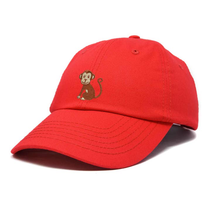 Dalix - Wholesale Baseball cap – Kids - DALIX Cute Monkey Kids Hat Embroidered Ball Cap Girls Boys39