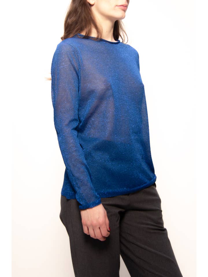 Lèmme - Wholesale Knit Sweater - Women's - Glittered boat neck sweater (3D knit)6