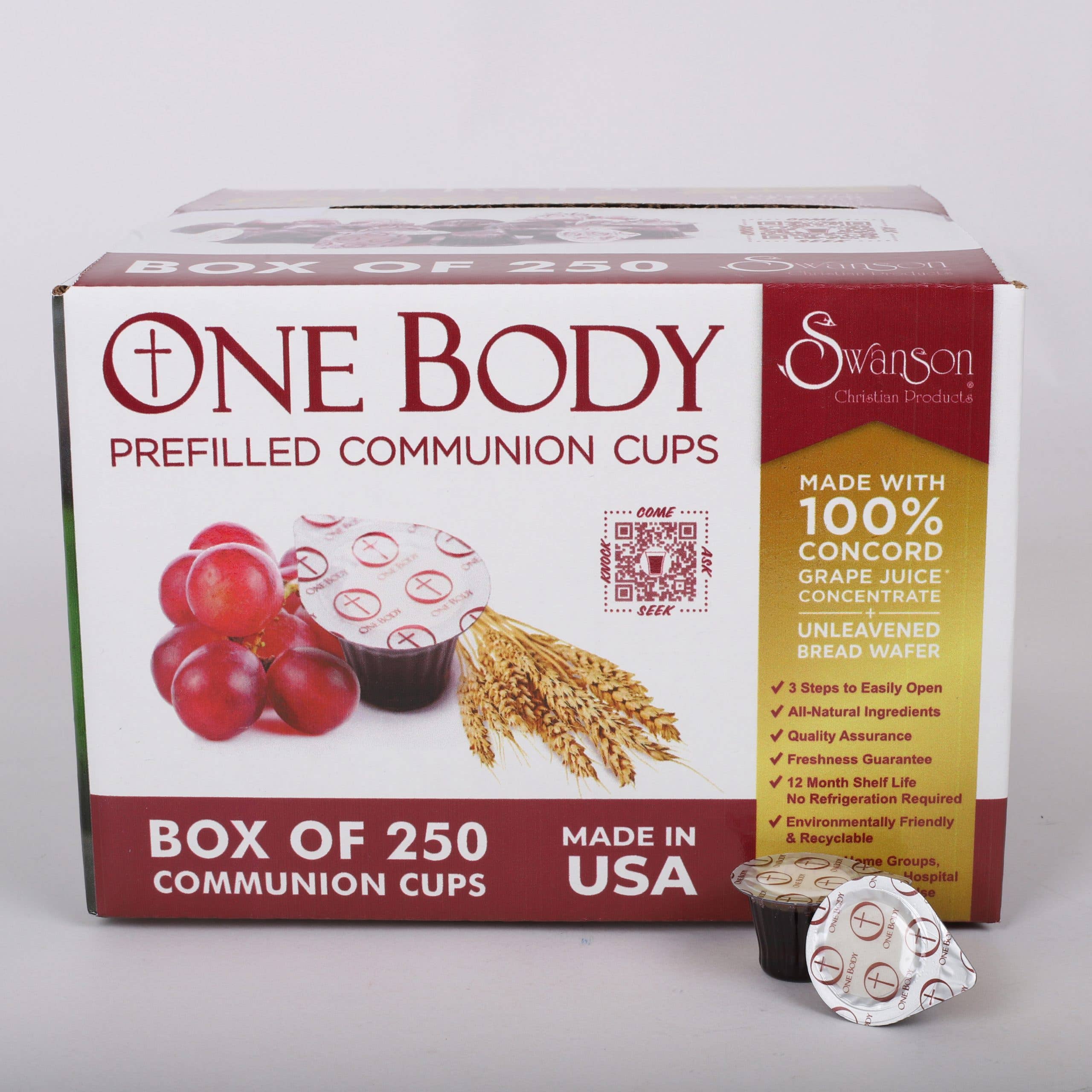 Swanson Christian Products - Wholesale Disposable Cup - Communion Cups One Body Prefilled 250Ct4