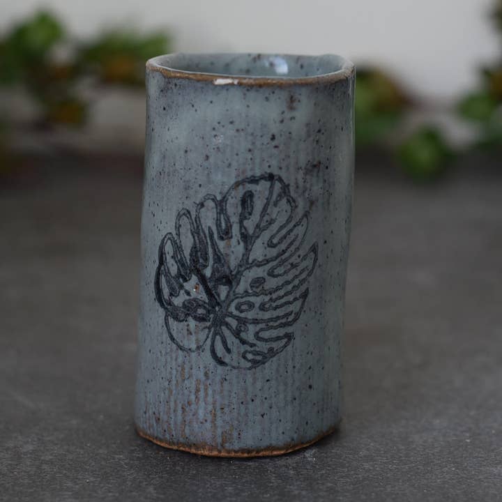 Tiny Tumblers - Monstera Leaf / Houseplant for wholesale by Mud & Maker