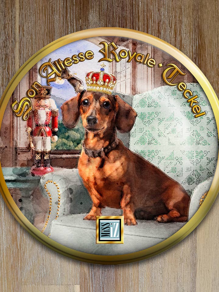 Espelho de bolso > Cão: DACHSHUND por atacado de Miss Iz