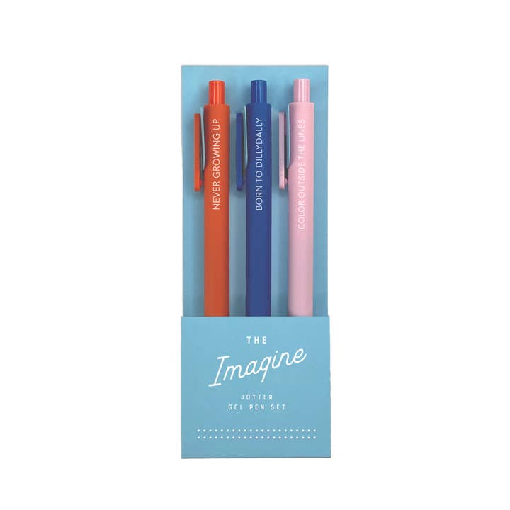 Imagine Jotter Gel Pen: Set of 3 for wholesale by Ruff House Print Shop