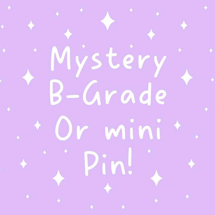 Mystary B-Grade oder Mini Pin | Vergoldeter Hartemail-Stift für den Großhandel von FuzziesArtDesigns