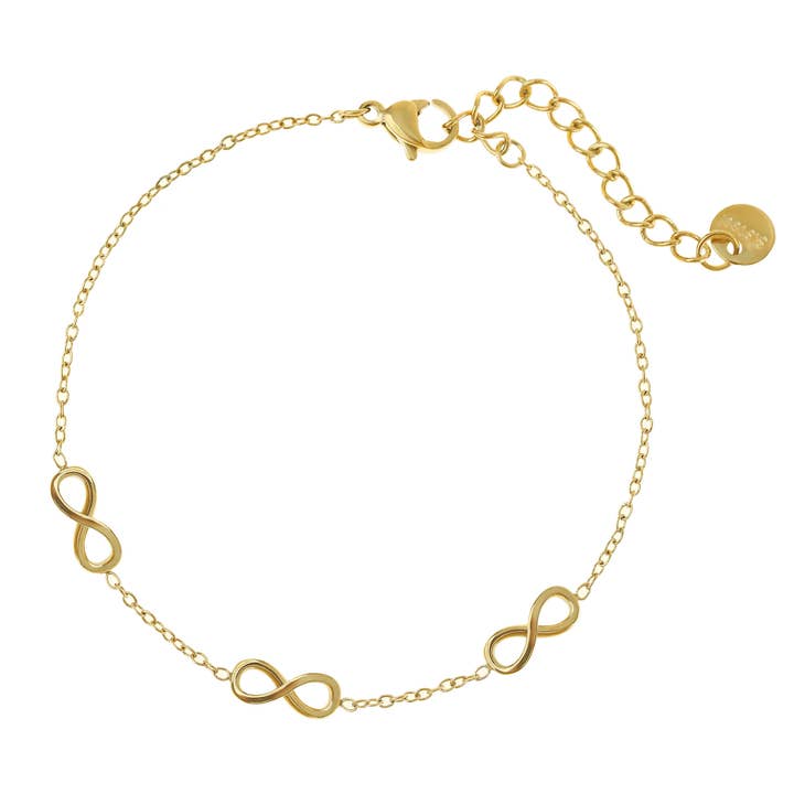 Made By Nami - Wholesale Link & Chain Bracelet - Infinity Bracelet | Gold