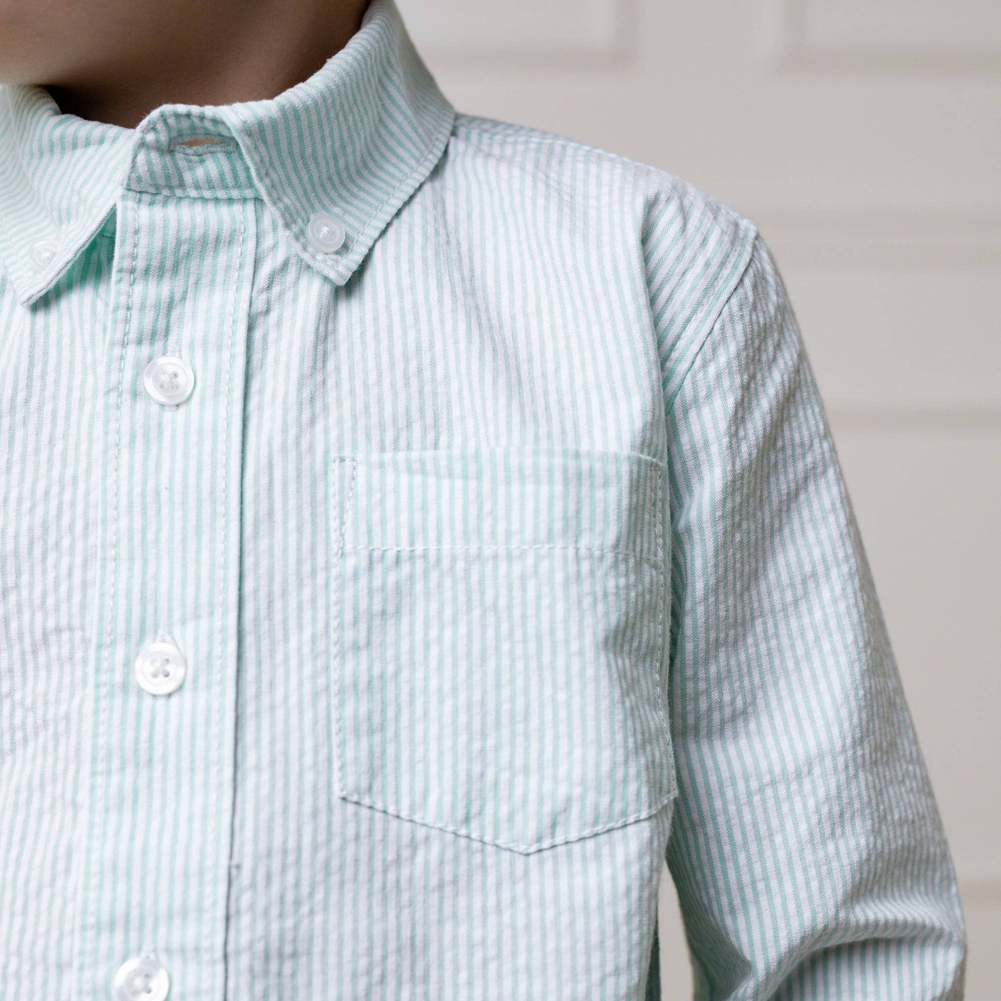 Organic Seersucker Shirt for wholesale on Faire1