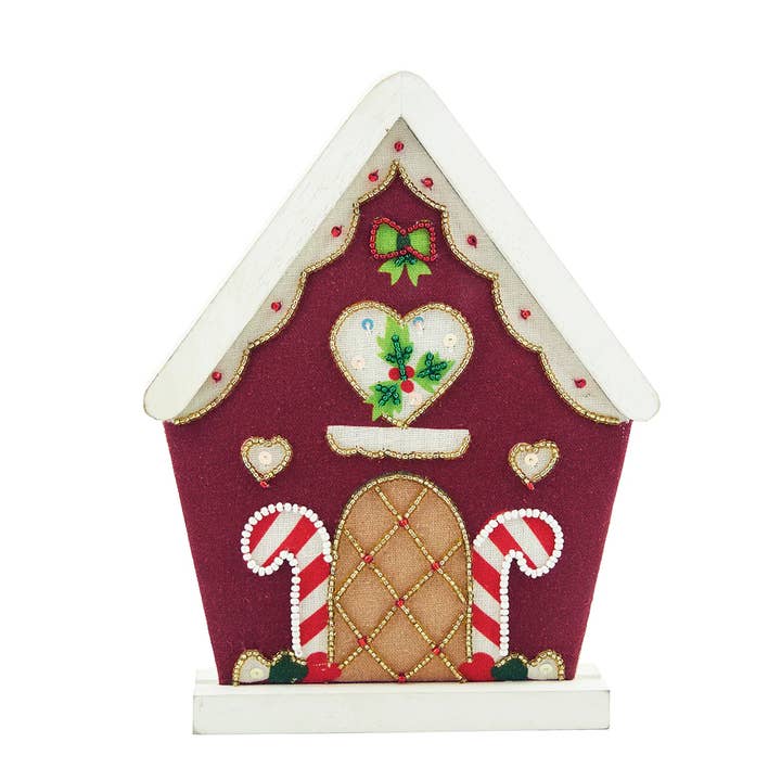 Christmas House Red Decorative Figurine for wholesale by C&F Home