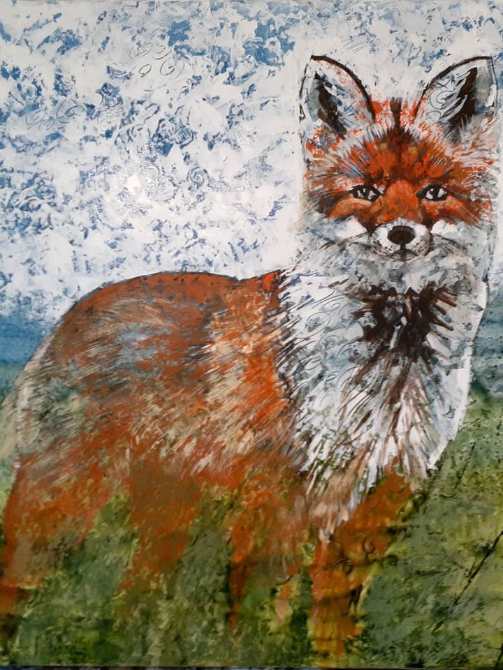 Rode vos in de weide van Cecile Broz voor wholesale door Something To Write Home About