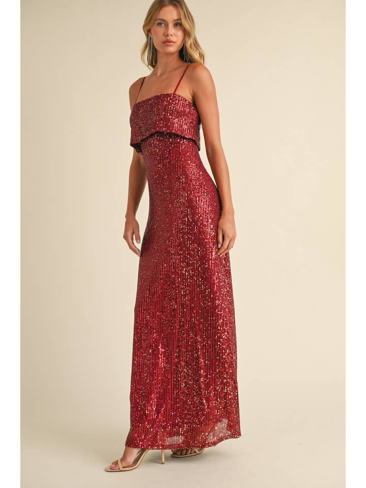 Klesis - Wholesale Dress - Women's - ID8750 SEQUIN TUBE MAXI DRESS
