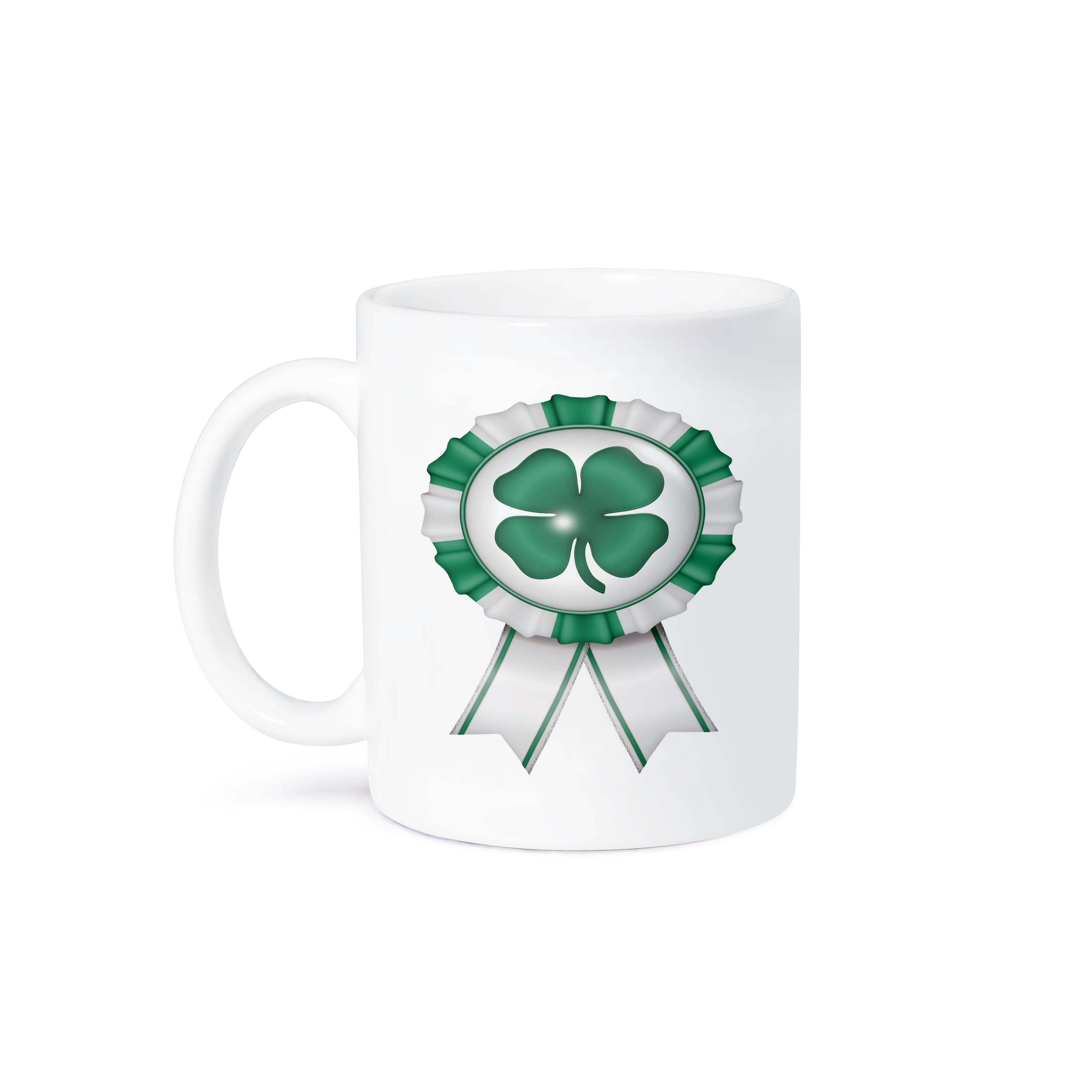 3dRose - Wholesale Coffee Mug - 3dRose, Four Leaf Clover Badge Illustration, Mug8