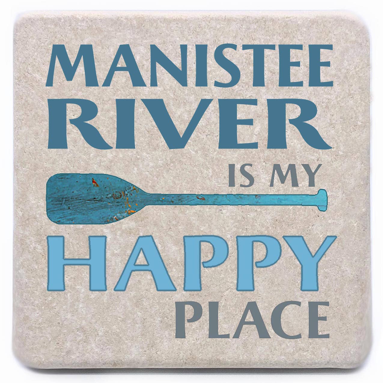 Noomoon - Wholesale Magnet - The River is my Happy Place Stone Magnet "Add Your River"2