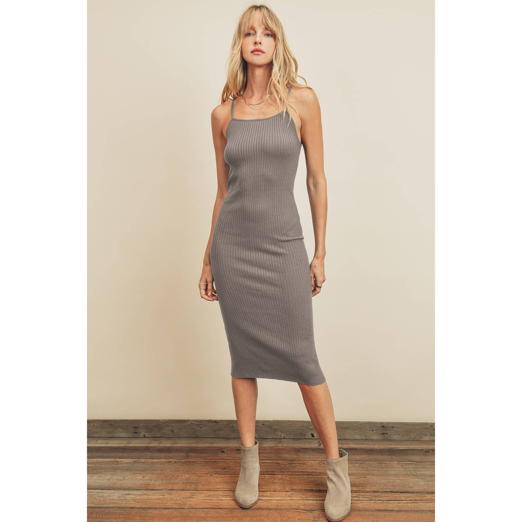 Dress Forum - Wholesale Dress - Women's - FW4760 Straight Neck Ribbed Bodycon Dress26