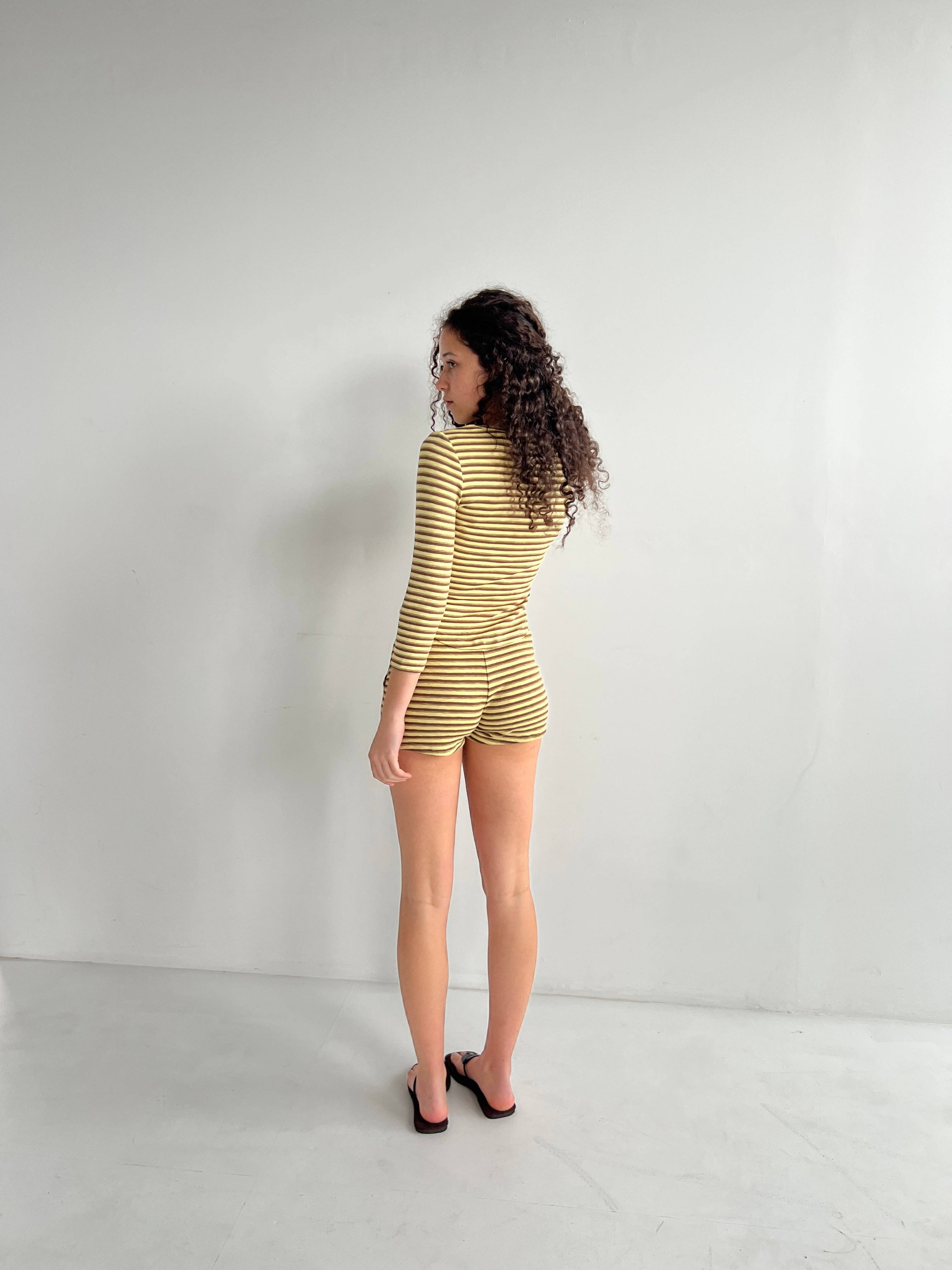 Highrack Studios - Wholesale Shorts – Women’s - Leo Stripe Shorts7