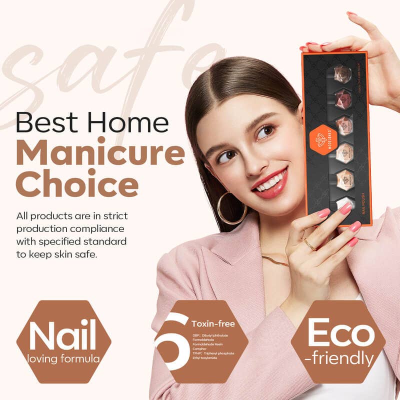 Modelones – wholesale Nagellacksset – Höstens Guld - 6 Färger Nagellack Set7