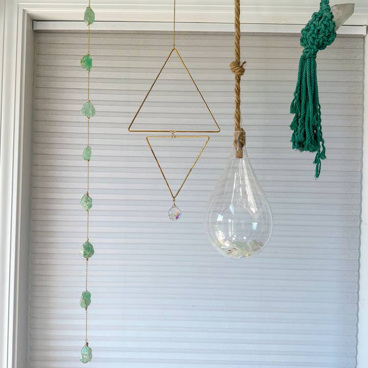 Elise Marie DeSigns - Wholesale Decorative Tassel/Wall Drop - Fluorite Crystal Garland | Handcrafted Wire Wrapped Decor1