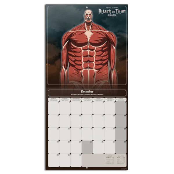 Close Up GmbH - Wholesale Calendar - Attack on Titan Calendar 20254
