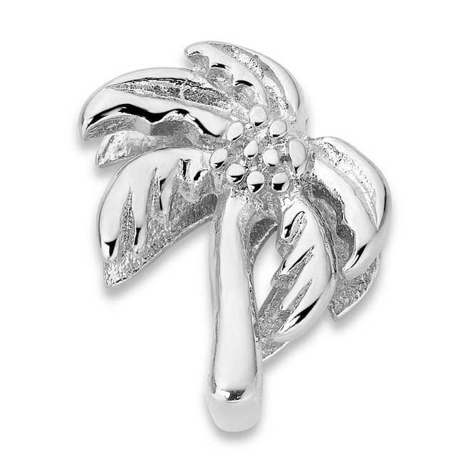Mesh charm palm tree silver voor wholesale door DUCETT