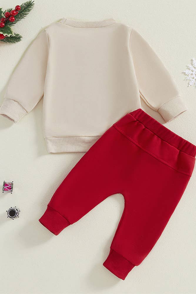 UNISHE – Großhandel Top- & Hosen-Set – Kinder – Zweiteiliges Weihnachtsset für Kinder BDR0529