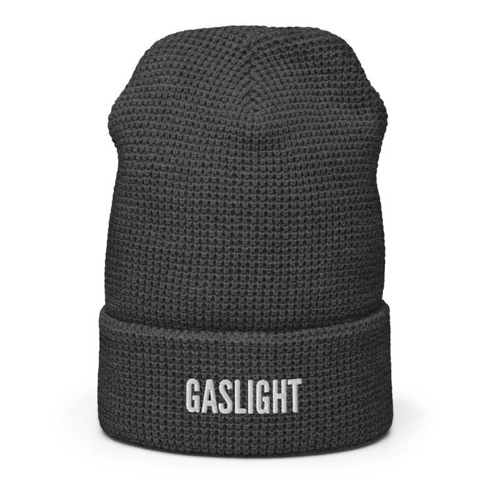 GASLIGHT Waffle Beanie for wholesale by The Dark Triad Shadows