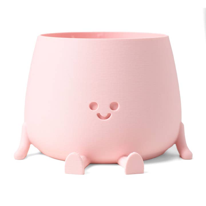 Ingadi - Wholesale Plant Pot - Happy Pot Planter - Peach Pink