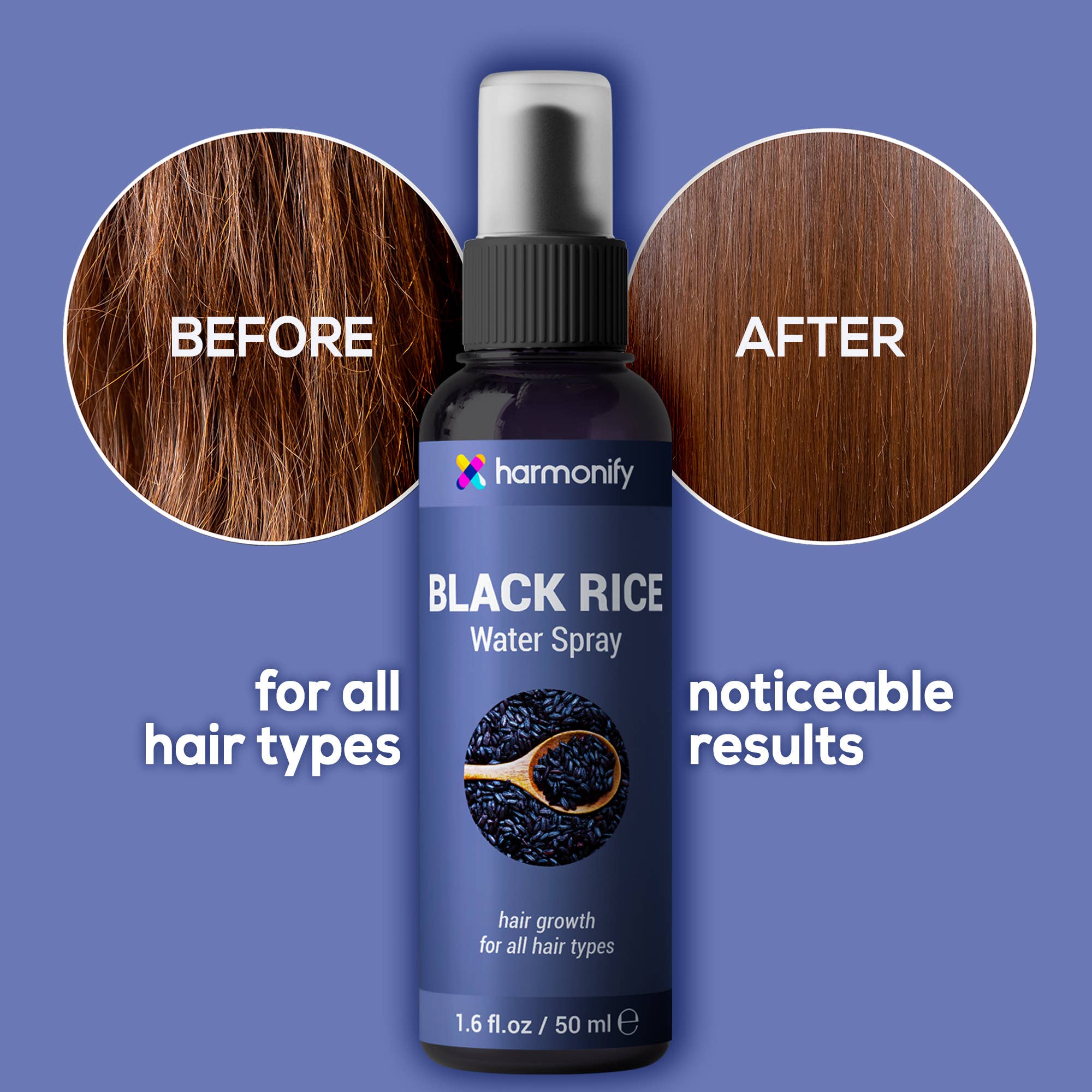 HARMONIFY - Vendita all'ingrosso Lacca per capelli - Spray d'Acqua di Riso Nero HARMONIFY per la Cura dei Capelli1
