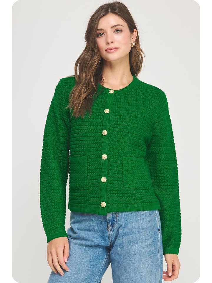 Strut & Bolt - Wholesale Cardigan - Women's - Textured Knit Cardigan1