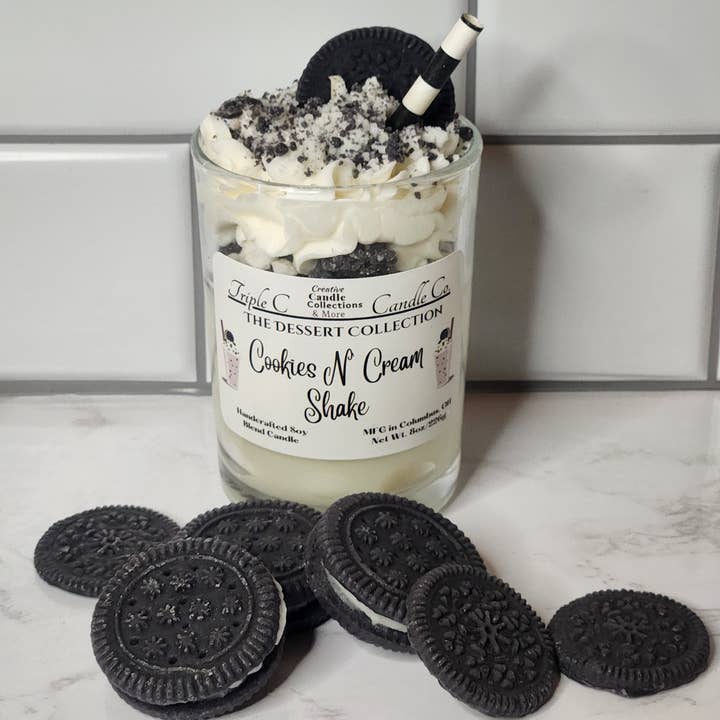 Triple C Candle Company - Wholesale Novelty Candle - Cookies N Cream Shake1