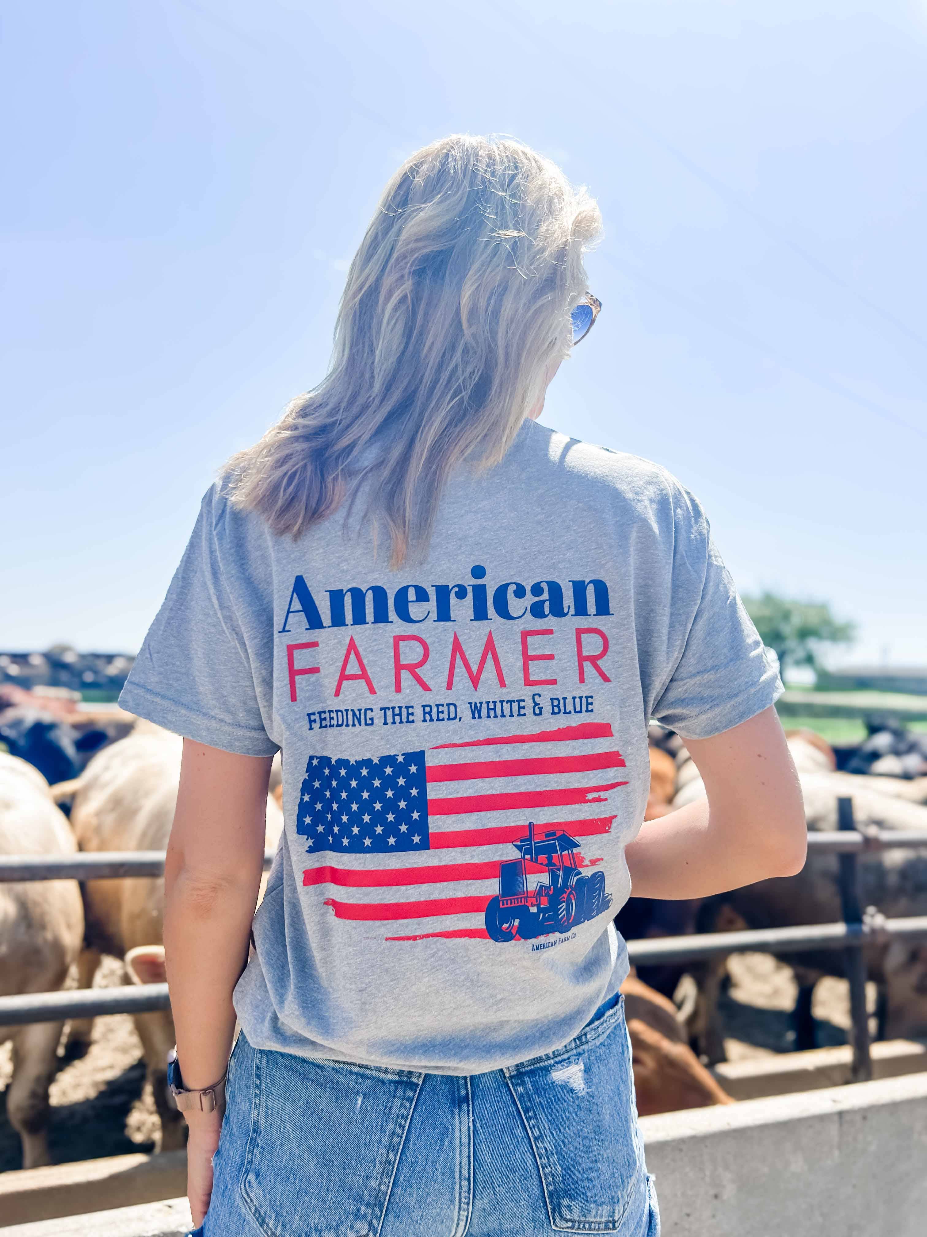 American Farm Company - Vendita all'ingrosso Maglietta serigrafata - Uomo - T-shirt grafica Graphic Western 'American Farmer'6