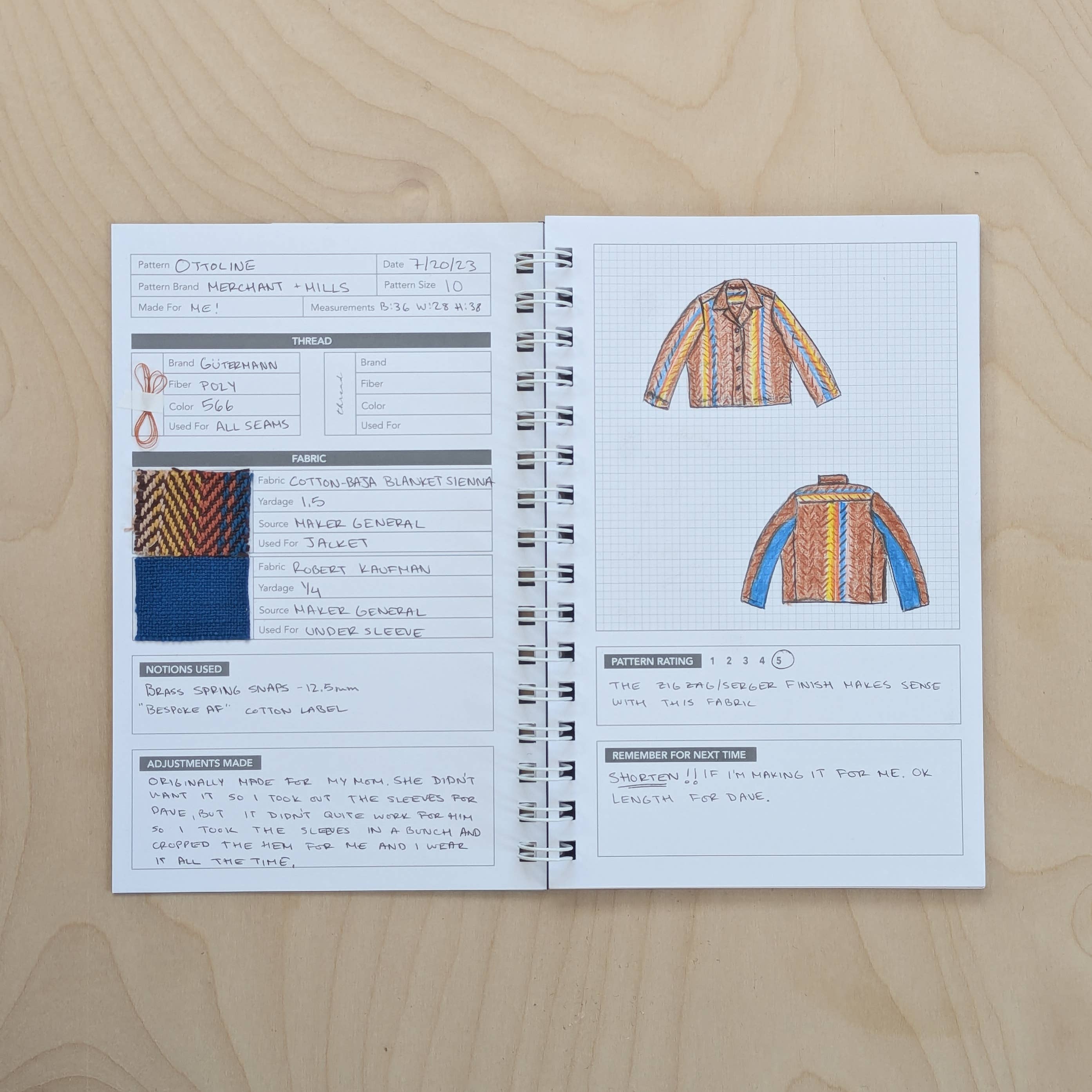 Kohamche - Vente Journal intime - Journal de couture4