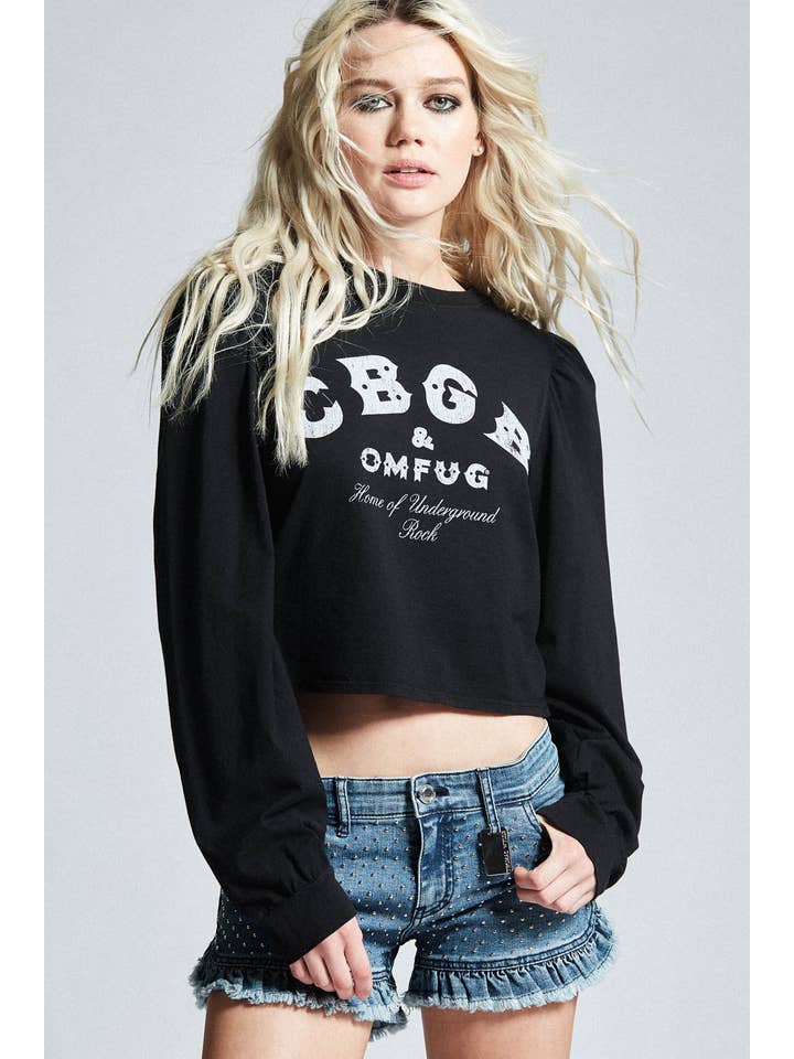 Black 301784 - 930 Cbgb Ls Puff Sleeve for wholesale on Faire