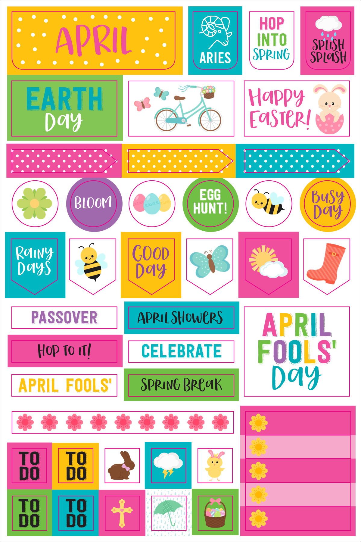 Peter Pauper Press - Wholesale Sticker - Essentials Month By Month Planner Stickers4