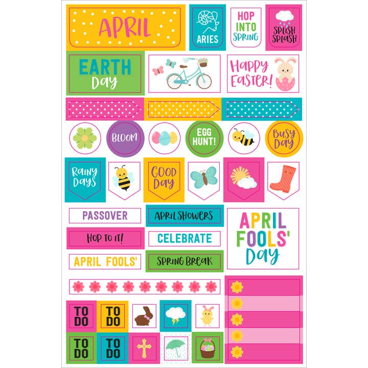 Peter Pauper Press - Wholesale Sticker - Essentials Month By Month Planner Stickers4