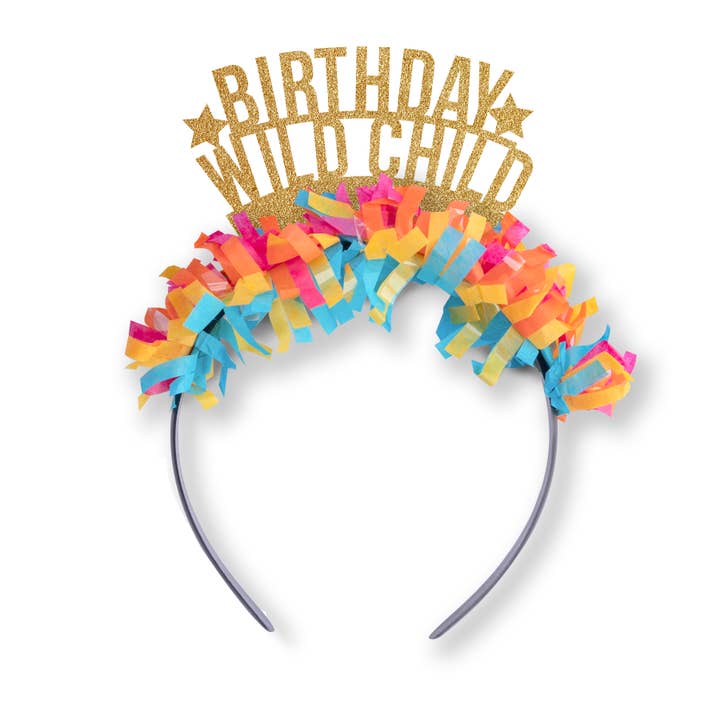 Bandeau Birthday Wild Child Party pour enfants pour la vente par Festive Gal