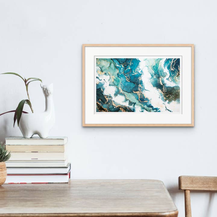 Abstract Alcohol Ink Art "The Road Home" Giclee Print for wholesale by Sarah Robison Art